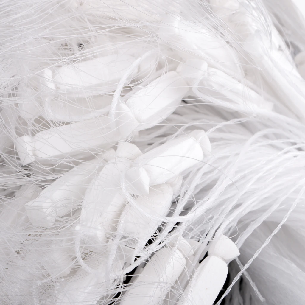 50m 3 Layer Fishing Fish Mesh Trap Nylon Clear with Float Monofilament Fishing Gill Net Gillnet Trap Fishing Nets Tackles Pesca