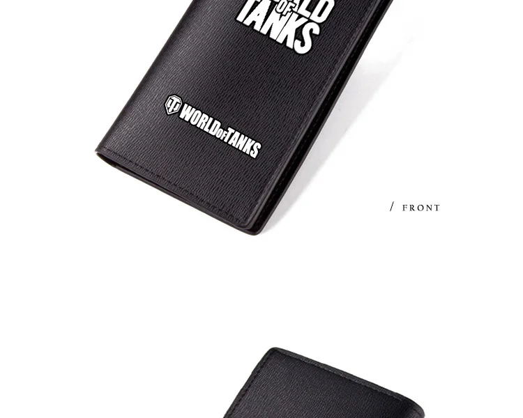 World Tanks Battleship World War II WOT Game PU Leather Wallets Black Purse Unisex Kids Gift (8)