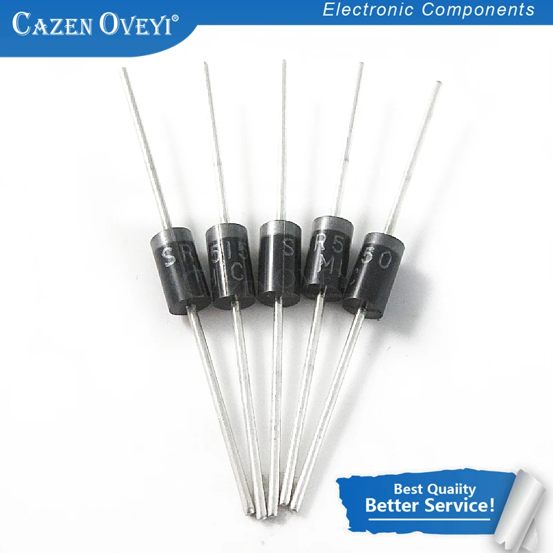 1 Pz / Lotto Sr5150 Sb5150 Mbr5150 Do-27 Diodo Schottky 5A 150 V Disponibile