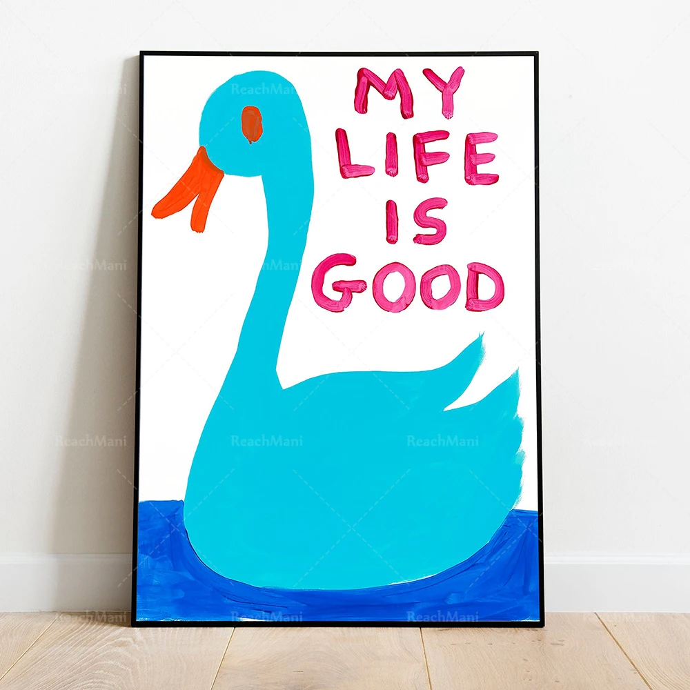 Prints Minimalist Wall Art Shrigley Poster Print Her Bar Cafe Decor