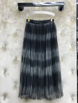 

Brand new high quality women's mesh pleated skirts 2020 Spring summer Chic women's elegant skirt B752