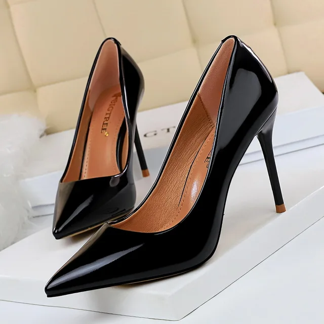 Talla 34 43 tacones altos zapatos de mujer de moda profesional OL mujer de  tacón Delgado punta puntiaguda boda zapatos de mujer|Zapatos de tacón de  mujer| - AliExpress