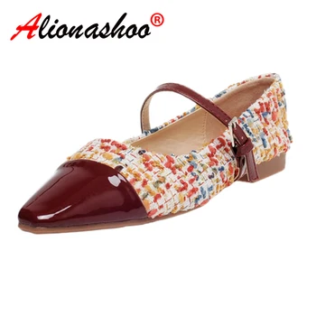 

Fashion Women Flat Shoes Genuine Leather Patchwork Woman Shoes Flats Casual Loafers Soft Slip On Moccasins Lady Leisure Shoes