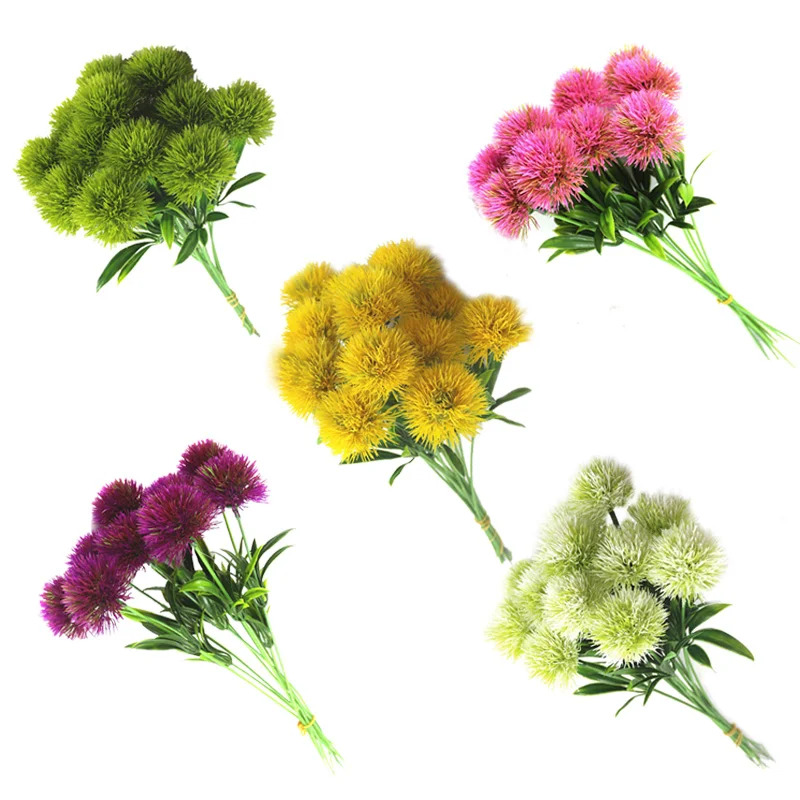 

Dozzlor Artificial Dandelion Flowers Home Furnishings Wedding Valentine's Day Party Decor Plastic Flower Simulation Plant Flower