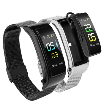 

Original Y5 Smart Bracelet Wristband Bluetooth headset 2in1 Color Touch Screen AI Heart Rate