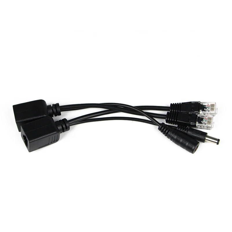 Кабель POE для IP камеры Пассивный адаптер Power Over Ethernet разветвитель инжектор модуль