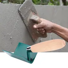 Штукатурный шпатель 75 мм штукатурный шпатель с деревянной ручкой, стальной шпатель с наружным угловым лезвием, Гибкий шпатель
