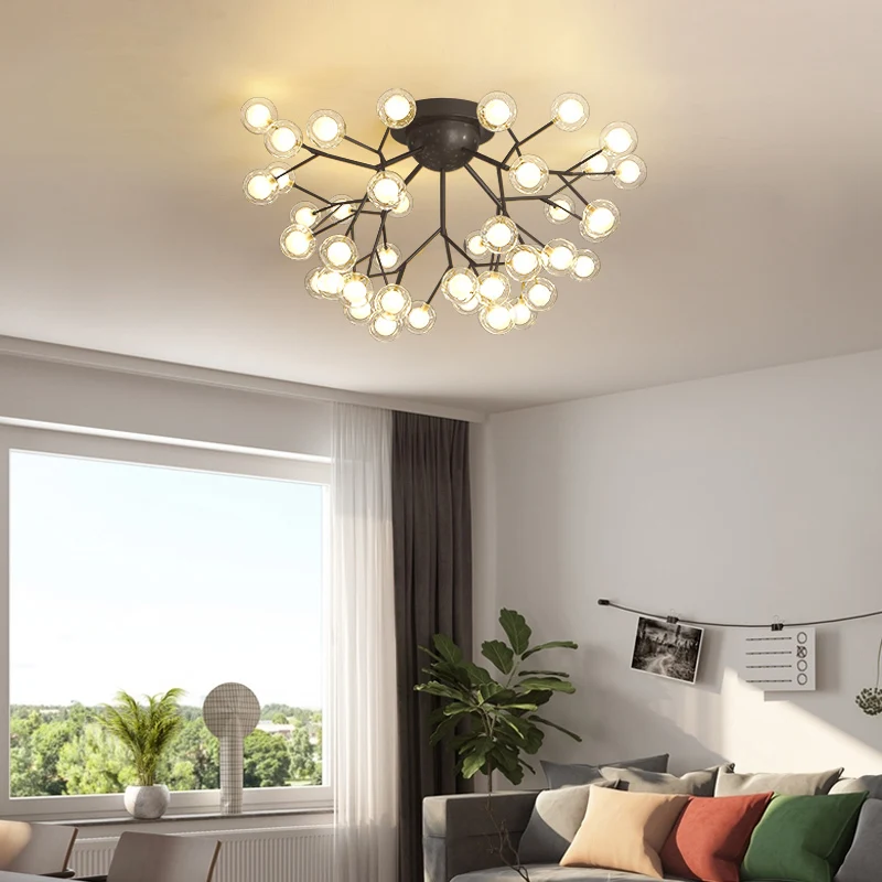 Plafoniera Vintage Sputnik 4 Luci - Lampadario Moderno Per Casa - Foto 12