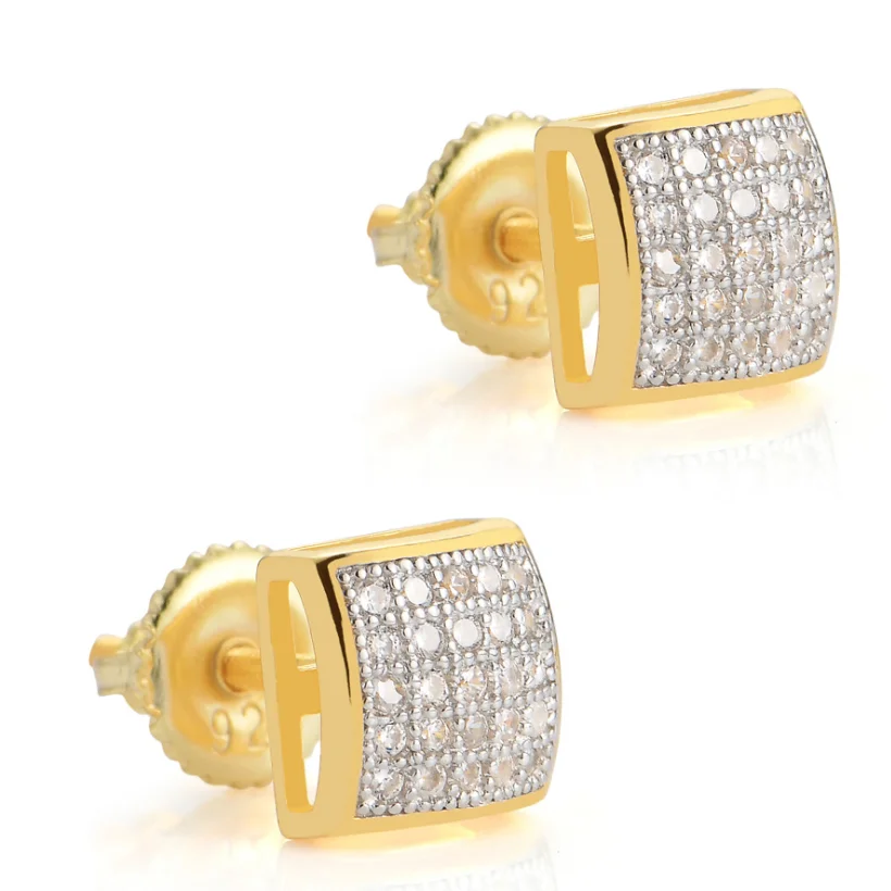 

1Pair Real 925 Sterling Silver Stud Earrings for Women Piercing Cartilage Earring Minimalist Small Cute Drop Earrings MISSIVY