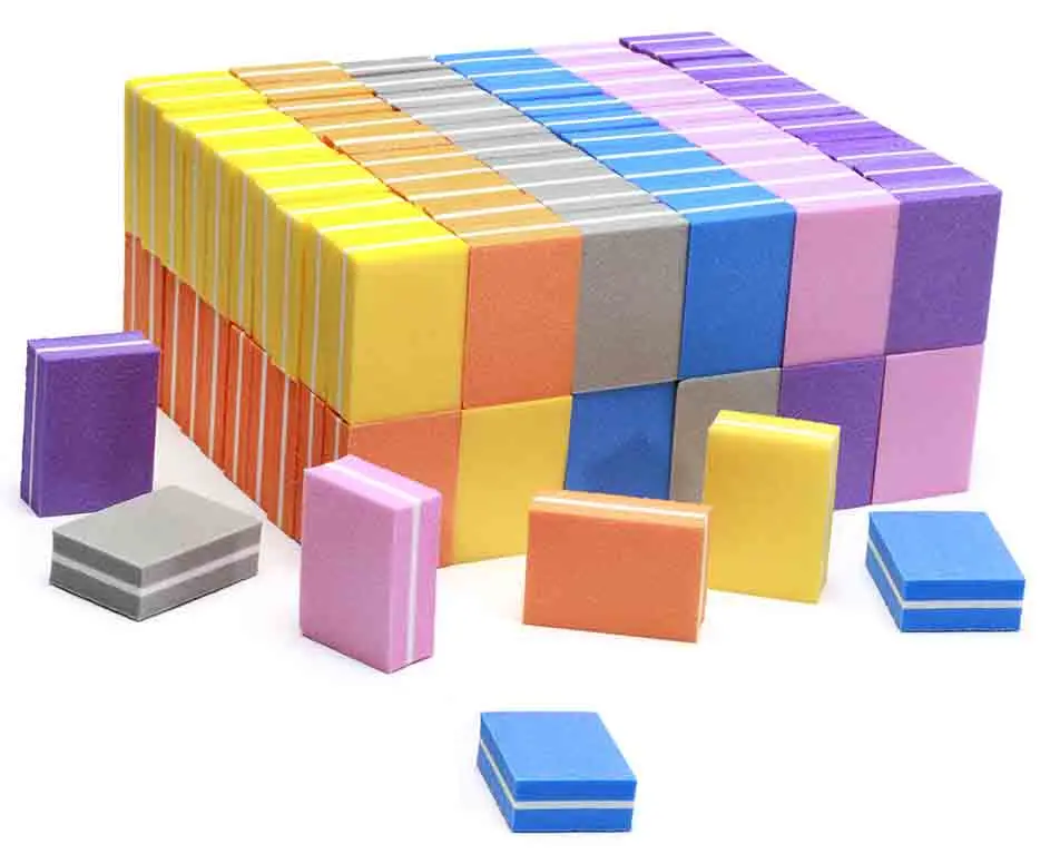 set9 -5pcs Пилочка для ногтей 5 видов стилей 100/180 Зебра Пилочки для ногтей наждачные доски Моющиеся 5 шт набор для маникюра, 2-сторонняя 7 дюймов пилка для ногтей F-02 - Цвет: set9 -5pcs