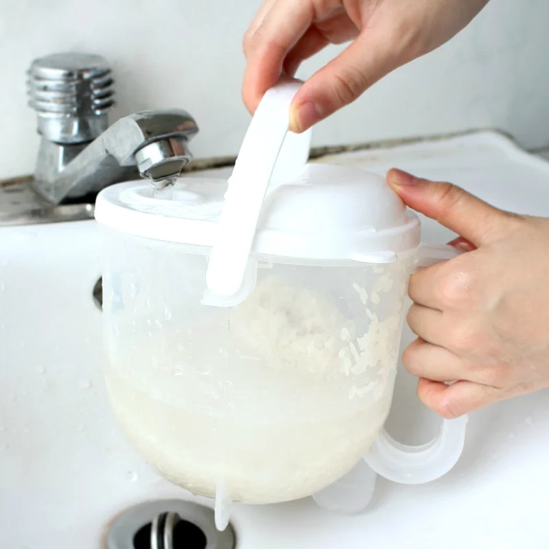 Многофункциональное пластиковое устройство для мытья риса с конвекцией, быстрое устройство для мытья рук, кухонные принадлежности