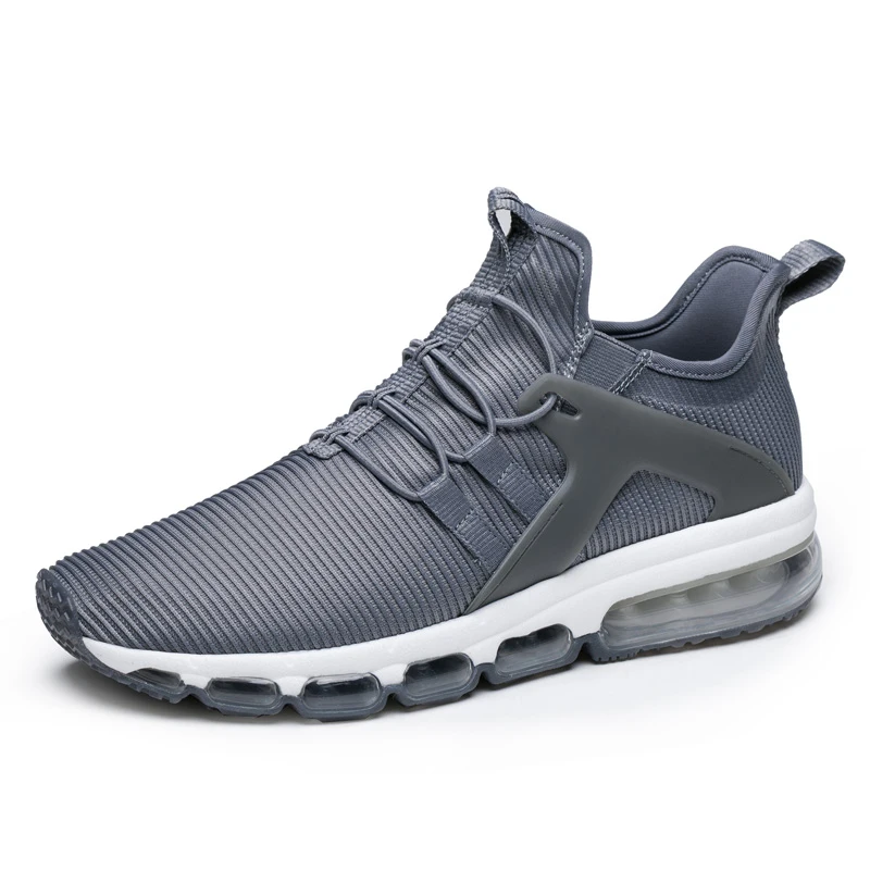 Dark Gray ONEMIX мужская спортивная обувь кроссовки для бега уличные кроссовки носок-обувь амортизационная подушечка кроссовки для прогулок Большие размеры 36-47 - Цвет: Dark Gray