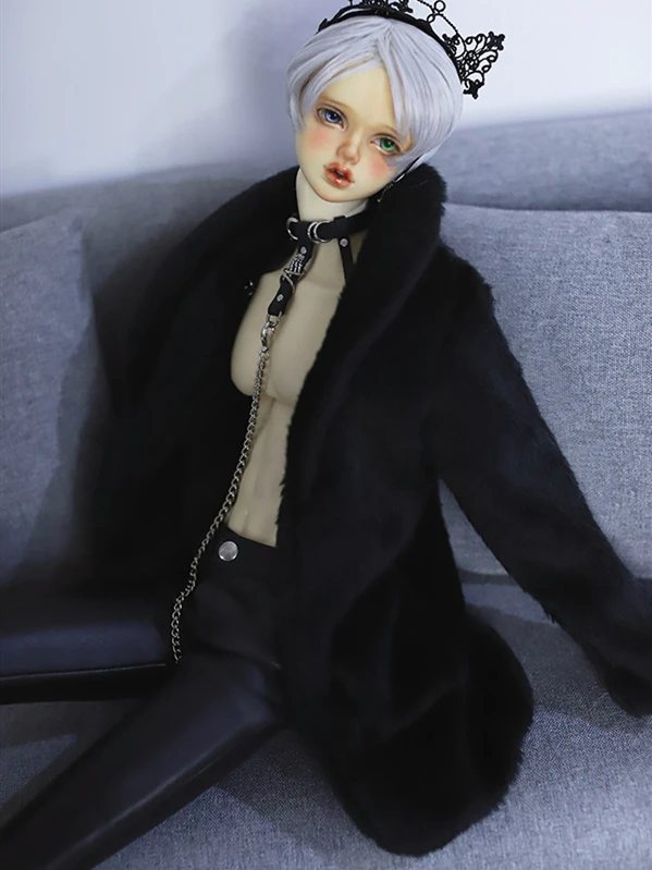 1 шт. BJD Кукла одежда длинное пальто для 1/3 1/4 дядюшка Норковое Пальто мех 2 цвета Кукла Одежда Аксессуары