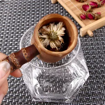 

Handmade Natural Wood Bamboo Tea Strainer Tea Handy Tool Accessories Tea Strainers For Tea Table Decor Tea Ceremony Accessories