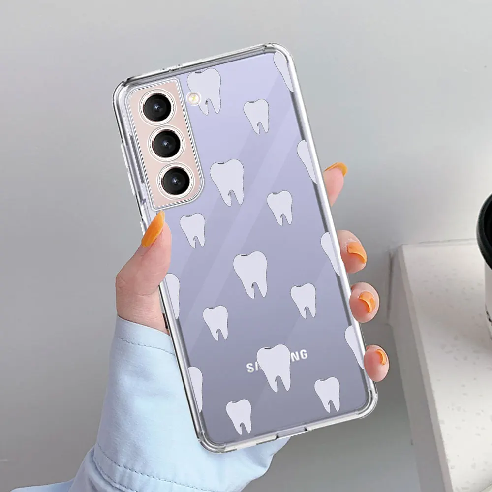 silicone case for samsung Nha Sĩ Răng Răng Dễ Thương Ốp Lưng Điện Thoại Samsung Galaxy S20 FE S21 S10 Plus S10E Note 20 Ultra 10 Lite m31 M32 M22 M02 Bao samsung silicone cover