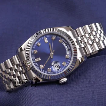 

luxury band watch DAY DATE automatic mechanical 40MM 18K men AAA watchres Stainless steel Wristwatch no battery 2813