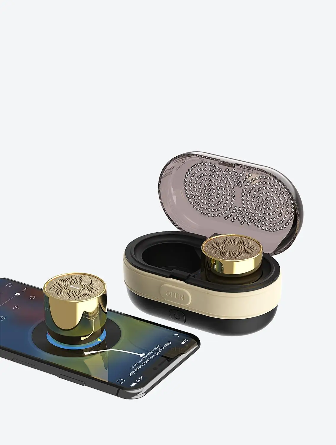 OneDer V17 bluetooth speaker 6W TWS magnetic function with charging case fashionable design waterproof mini portable | Электроника