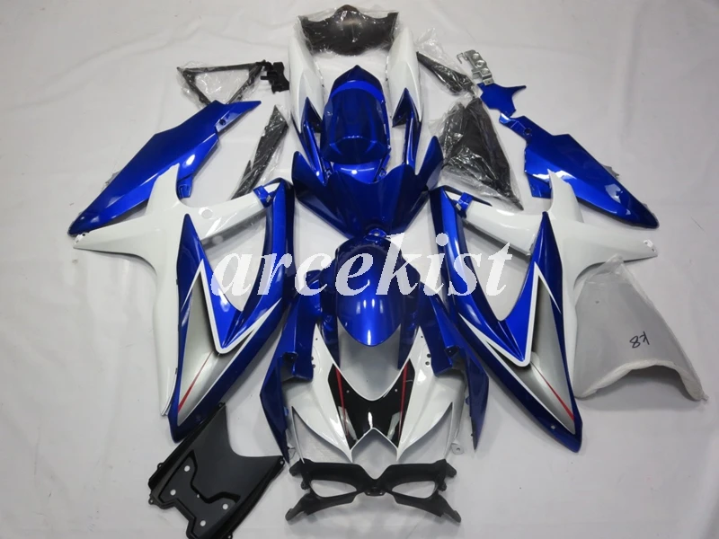 4 подарки ABS Обтекатели комплект подходит для SUZUKI GSXR600 GSXR750 08 09 10 R600 R750 K8 GSXR 600 750 2008 2009 2010 синий Лидер продаж