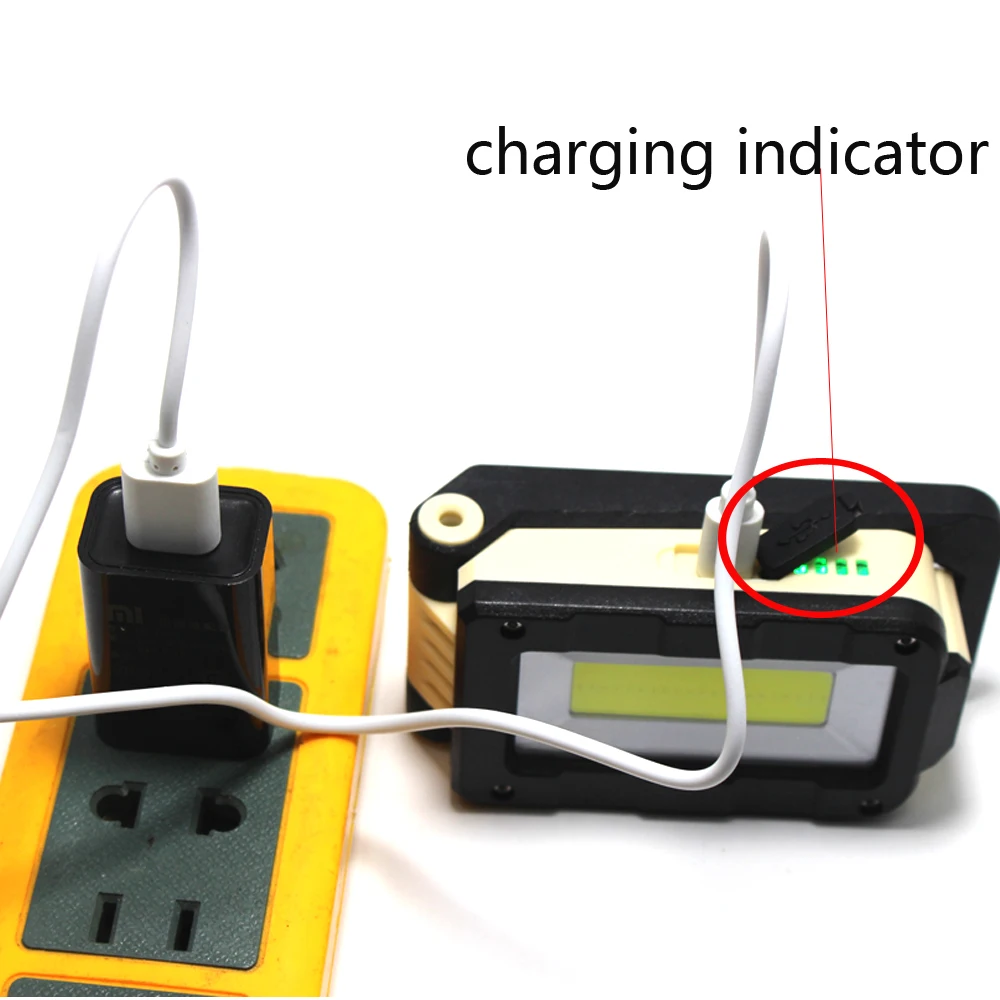 USB перезаряжаемая Рабочая лампа, встроенный аккумулятор, 4 режима, портативный COB+ XPE светодиодный светильник-вспышка, красный и белый светильник, магнитный крючок, рабочий светильник