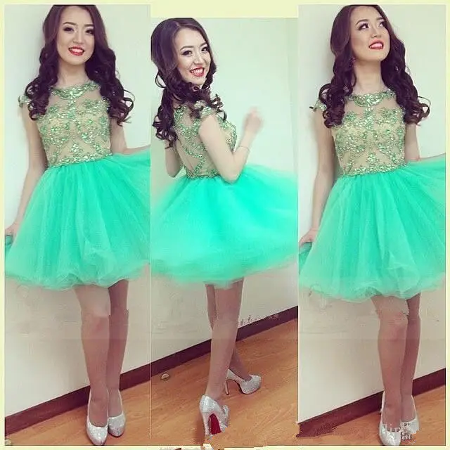 Черпак шеи vestido de noiva Кружева Аппликации бургундское Платье de mariee Бальные вечерние платья выпускного вечера короткие платья подружки невесты