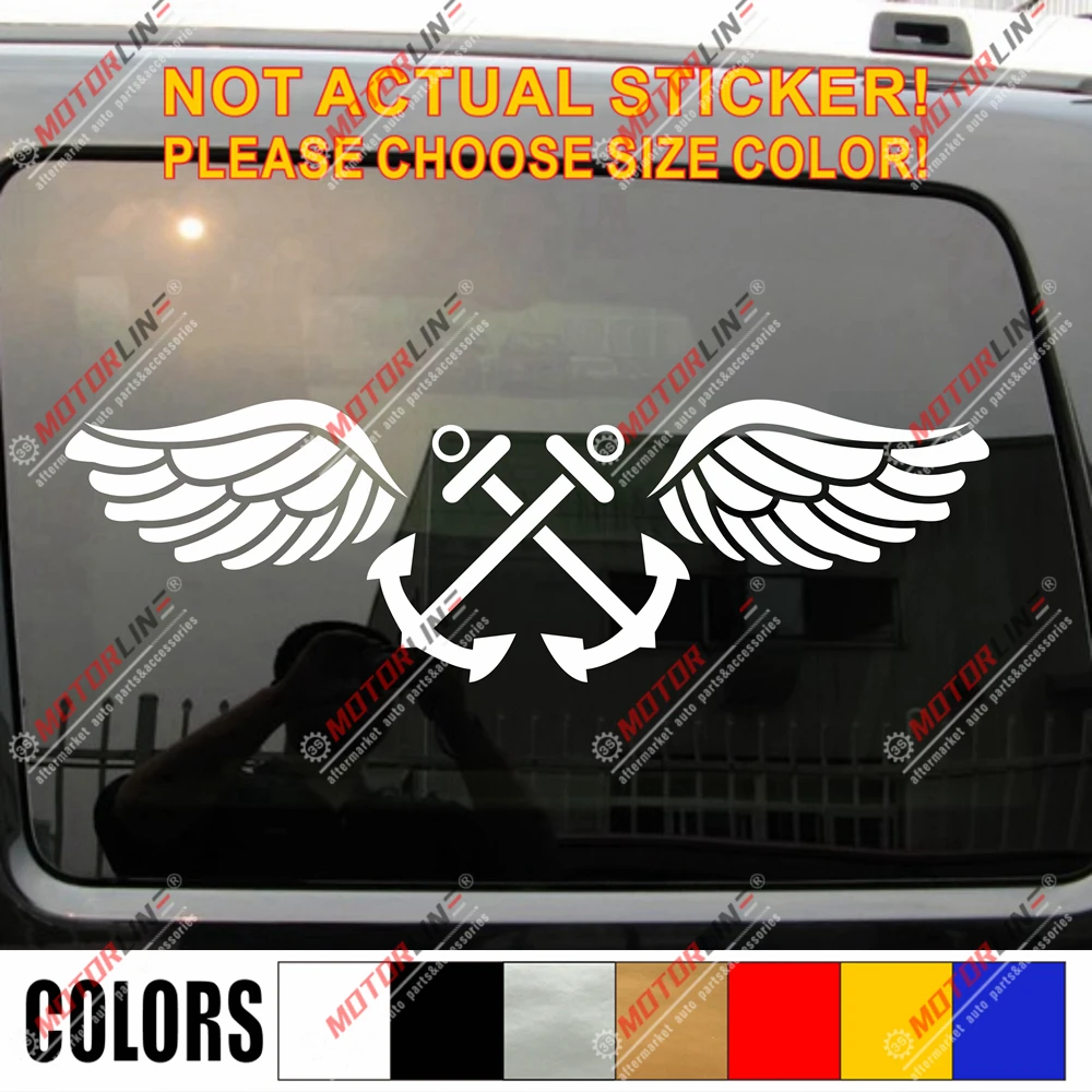 20cm long Navy Aviation Boatswain's Mate Military Car Trunk Windows Decal Sticker You Choose Your Color! | Автомобили и