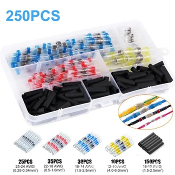 

Terminals seal cable tube electrical wire insulated connectors kit IP67 Waterproof hot melt adhesive Heat shrink wire terminals