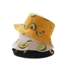Летняя маленькая свежая Рыбацкая шляпа авокадо для женщин