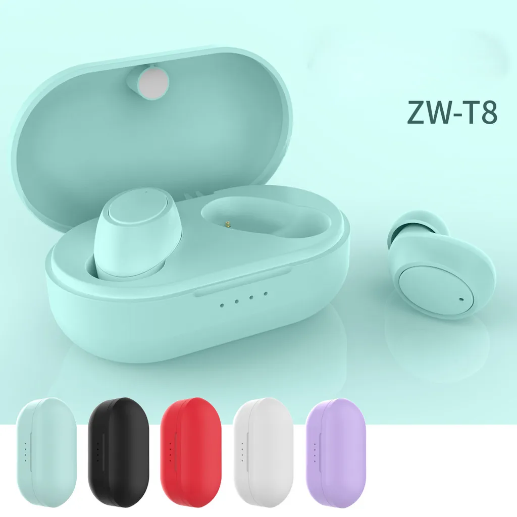 T8 TWS беспроводные мини-наушники Bluetooth спортивные наушники портативный зарядный