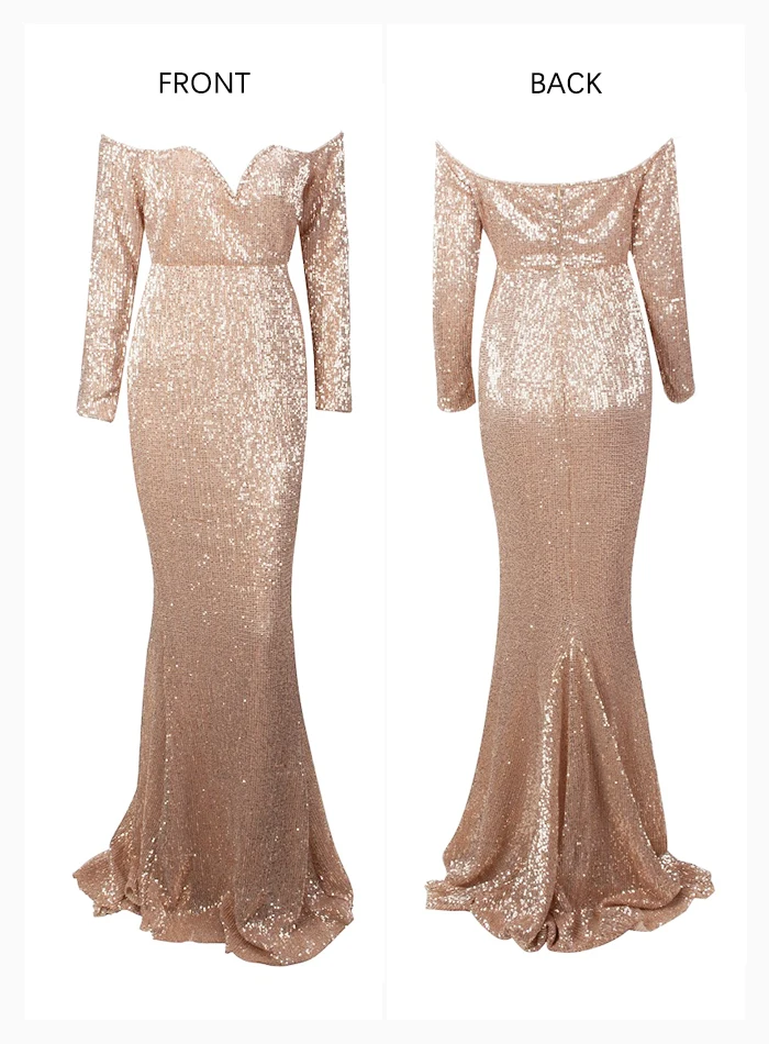 LOVE& LEMONADE размера плюс сексуальное розовое золото глубокий v-образный вырез с открытыми плечами облегающее эластичное платье макси с блестками LM80273PLUS осень/зима