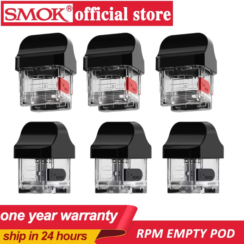 

SMOK 3pcs/lot RPM40 Empty Pod Cartridge 4.3ml Standard 4.5ml RPM Nord Pod Atomizer Tank For RPM40 Pod Vape Kit Vaporiz