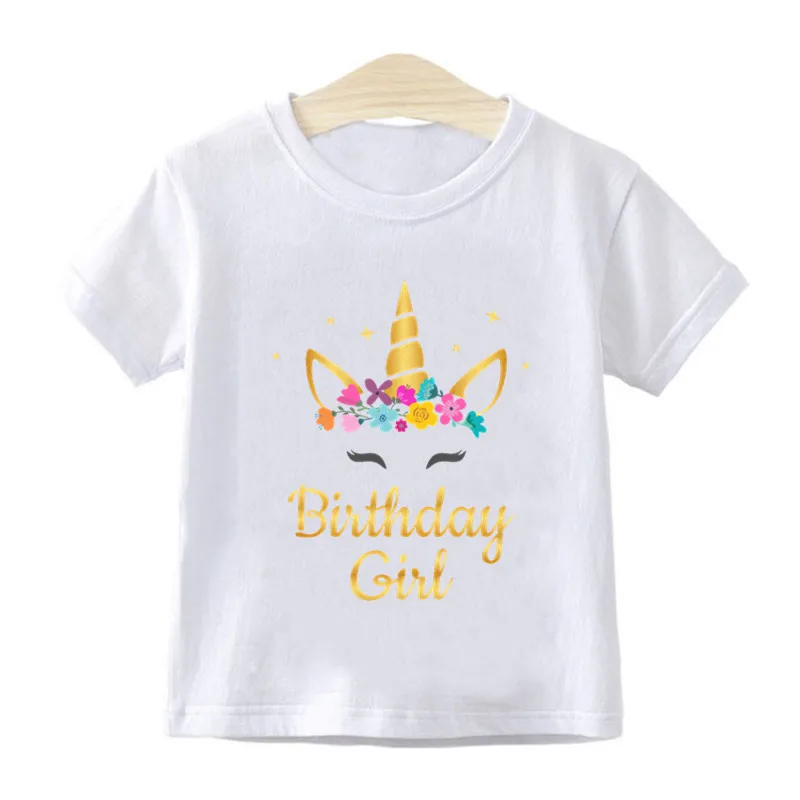 T-shirt à Manches Courtes et Col Rond pour Petite Fille, Vêtement Décontracté, Mignon, Magique, pour Anniversaire, Nairobi, Orn, Harajuku, Été