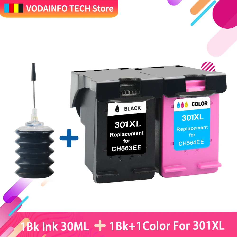 QSYRAINBOW Замена для hp 301 чернильных картриджей xl Deskjet 2050 1510 1050 2000 2510 2540 3050a 3054 принтер