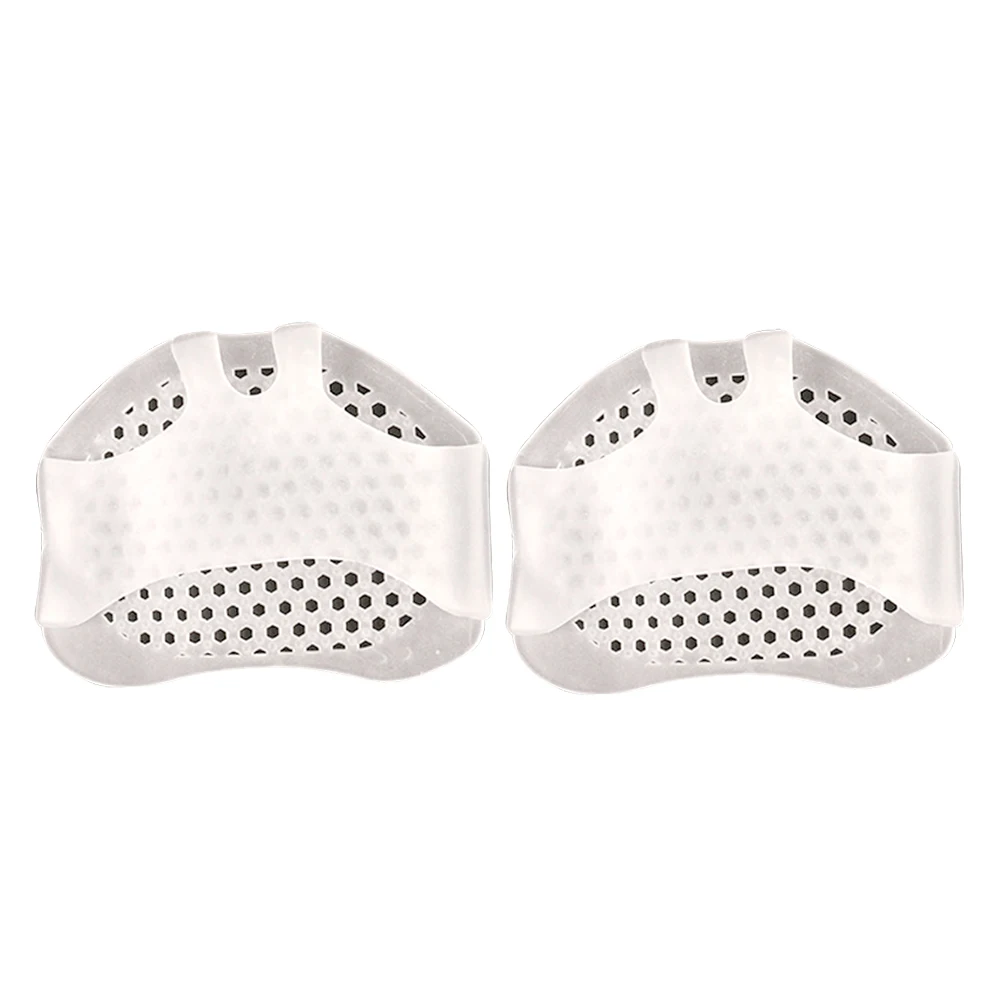 

1pair Breathable Elastic Honeycomb Type Protection Forefoot Pad Pain Relief Soft Silicone High Heels Reusable Half Insoles