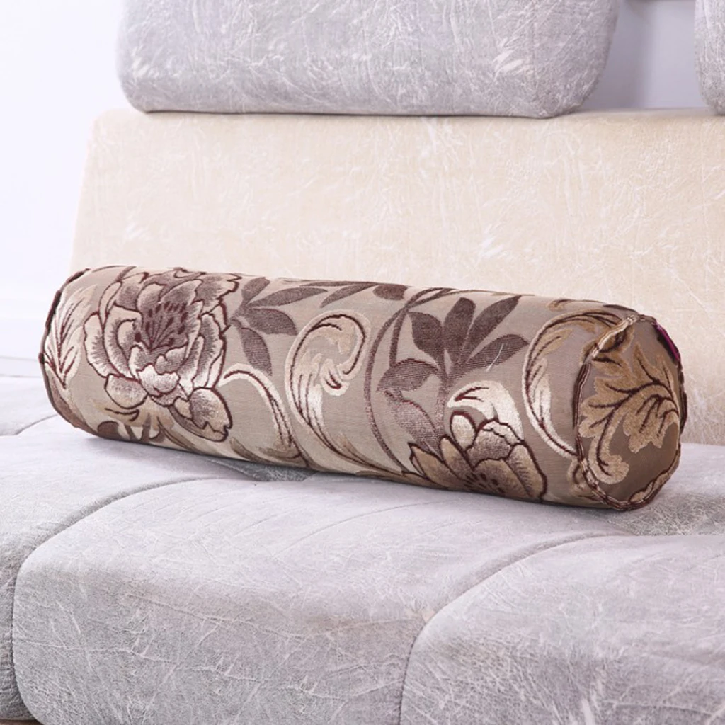 Memory Foam Neck Roll Pillow Cervical Bolster Round Neck Spine Lumbar Support Cushion for Office Workers, Pregnancy Women