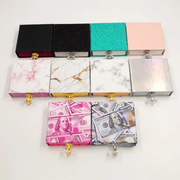 

3D 25mm False Eyelashes Packaging Box Bulk wholesales Custom Logo Label Plastic Sliding Clear Custom Lash Boxes