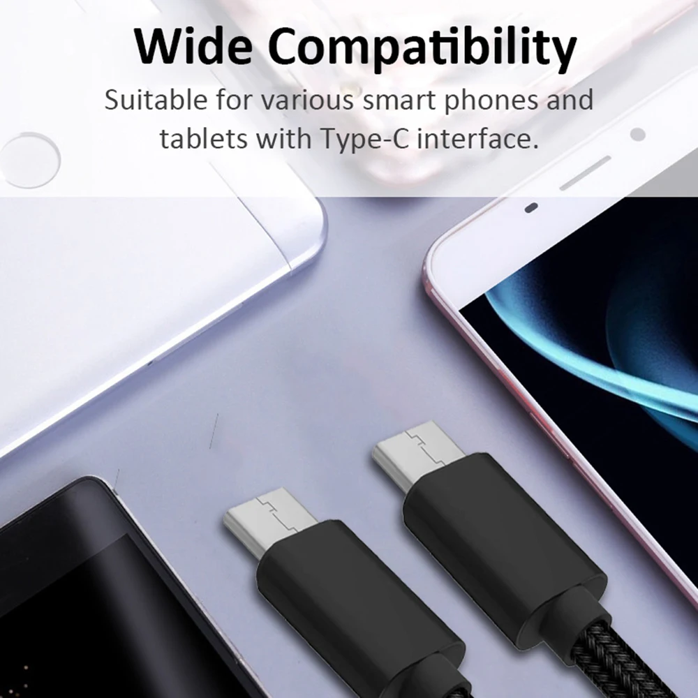Type-C к type C 3A Быстрый зарядный кабель USB C линия C к C type C порт нейлоновый провод для передачи данных для samsung Xiaomi huawei