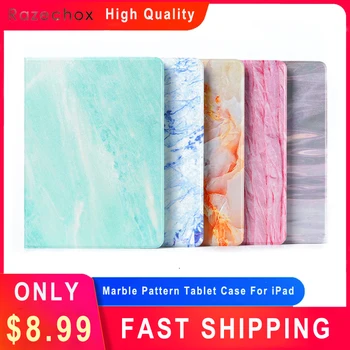 

Marble Protective Case For iPad Pro 11inch 10.5inch Mini 1 2 3 4 5 9.7inch 2017 2018 Air1 Air2 Shockproof Soft Cover With Holder