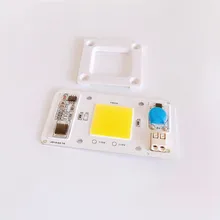 Новые cob-светодиоды с регулируемой яркостью чип лампы 50 Вт AC110V 220 в теплый белый вход умный IC драйвер подходит для DIY светодиодный прожектор светодиодный