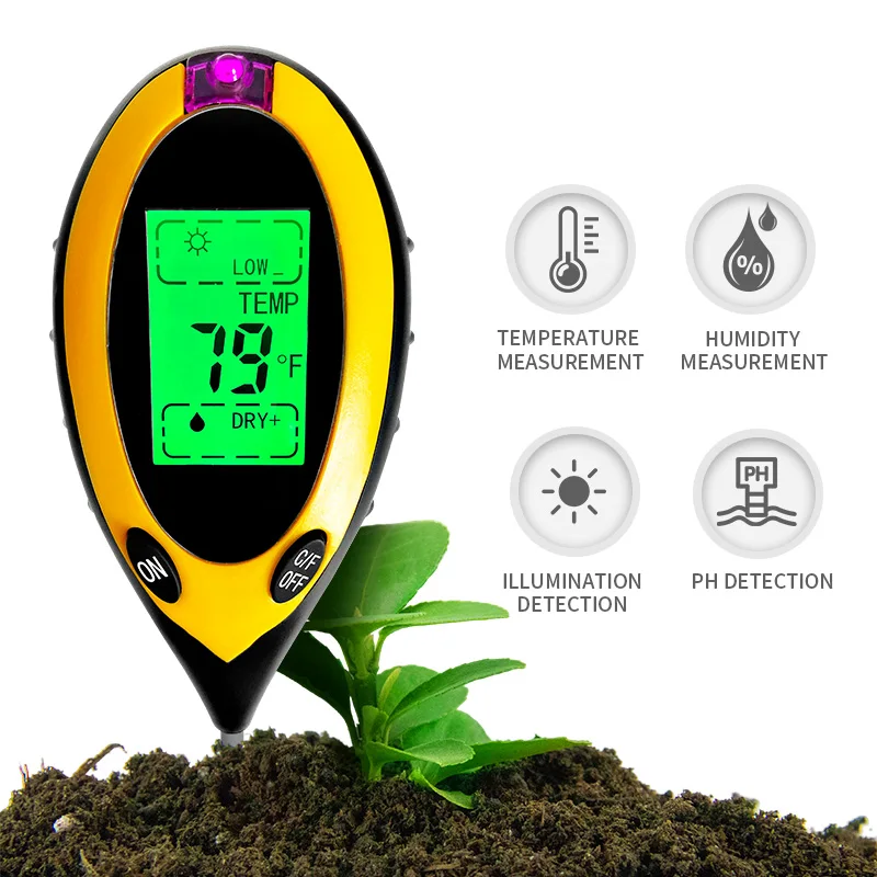 Прибор для измерения кислотности почвы Gardan Ph-метр 3 в 1 влажности и 4 выращивания