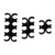 7мм 8мм 6 Шт Универсальные Пластиковые Свечи Зажигания Проволочные Сепараторы Делители Ткацкие Станки Черный