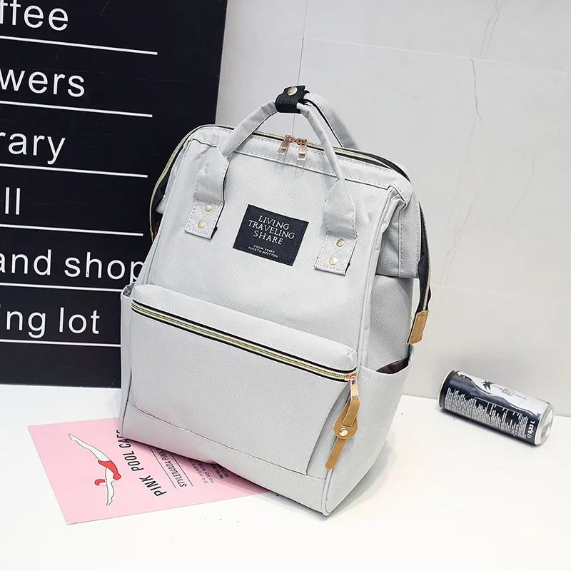Рюкзак в японском стиле с кольцом для ноутбука, рюкзак женский мочила Feminina, рюкзак школьный рюкзак для девочек-подростков, рюкзак для подгузников Rugzak - Цвет: gray