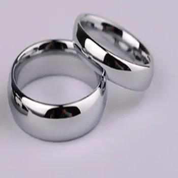 

V-115 Fashion jewelry Simple Glossy Mirror Titanium Steel Ring Couple Ring for women men
