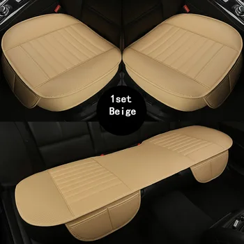 

Car Seat Covers Front/ Rear/ Full Set Choose Car Seat Cushion PU Senior Leather Car Accessories Universal Size Anti-slip winter