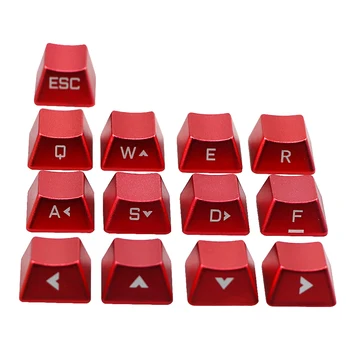 

OEM Profile 13pcs Zinc Aluminium Alloy Key Cap Mechanical Keyboard keycap for ESC WASA Arrow key Stereoscopic Anode keycaps