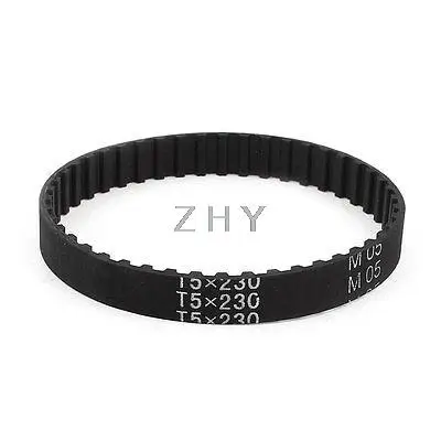 

T5x230 46 Teeth 10mm Width Rubber Drying Machine Timing Belt Black