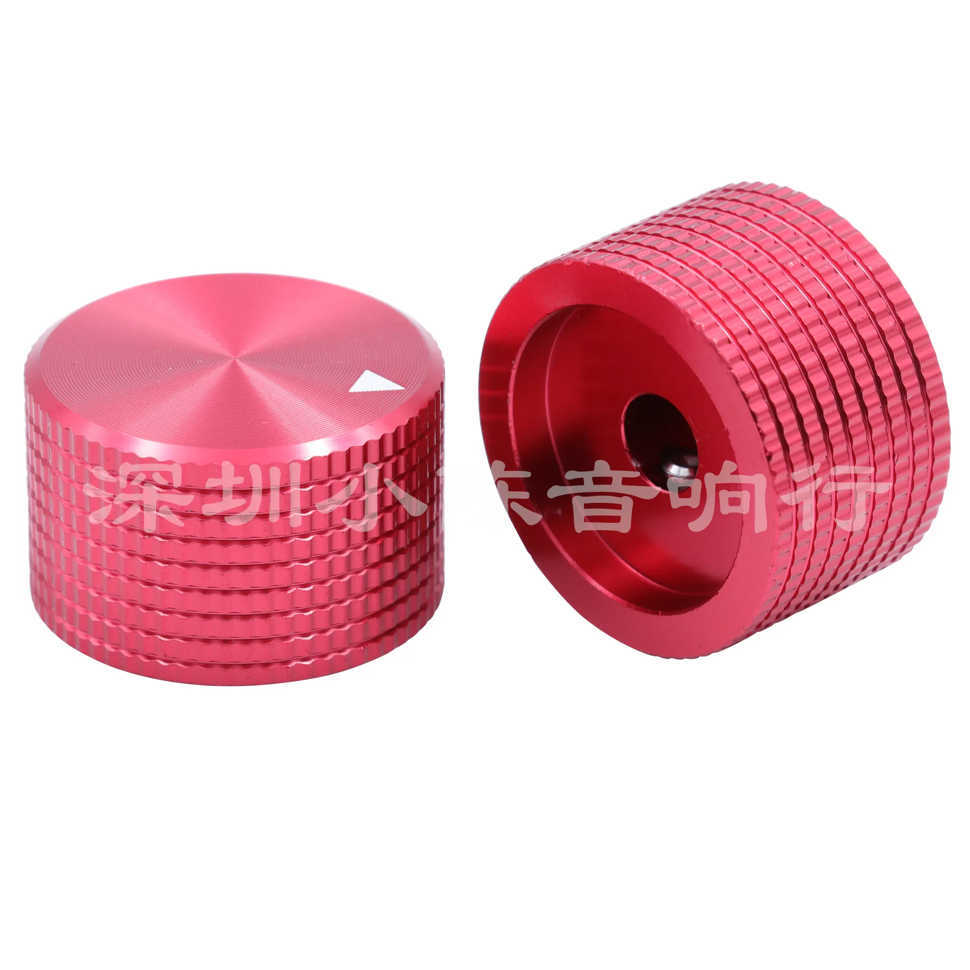 1 Piece Red Solid Aluminum Cylindrical Grid Pattern Audio System DIY Knobs Diameter 25mm Height 15.5mm | Обустройство дома