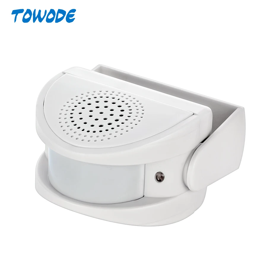 Towode Wireless Entry Welcome Music Switch Auto PIR Motion Detector Doorbell Chime for Shop Entry Company Security afbeelding