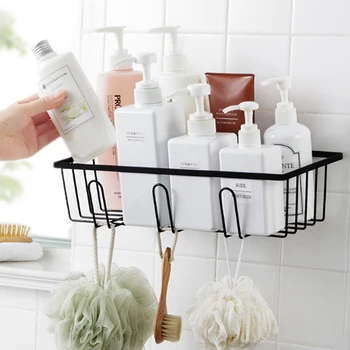 

Bathroom Storage Rack Bathroom Rack Toilet Free Punch Washing Wall Hanging Drain Storage Basket Storage Rack
