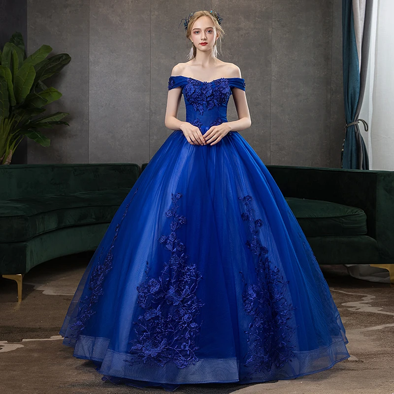 

Mrs Win Quinceanera Dresses 2019 Sexy V-neck Ball Gown Vintage Lace Embroidery Party Prom Formal Quinceanera Dress Plus Szie