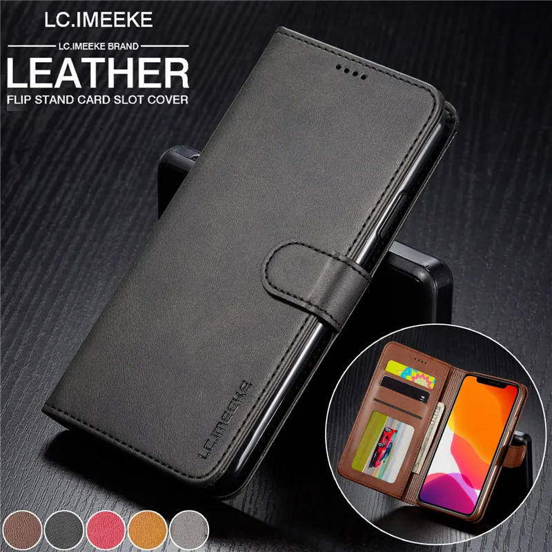 Luxury Flip Leather Phone Case for iPhone 12 Mini 11 Pro XS Max X XR SE 2020 8 7 6 6S Plus 5 5S Wallet Card Holder Cover Coque | Мобильные